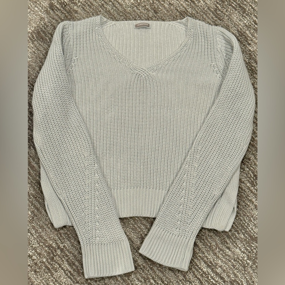 I Hemisphere Womens Small 36 EU German Soft Pima Cotton V-Neck Sweater